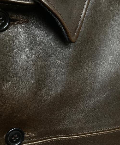 ATLAST & CO（アットラスト）ATLAST & CO (アットラスト) 801 Horsehide Car Coat ブラウン サイズ:42の古着・服飾アイテム