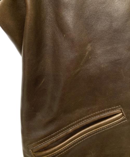 ATLAST & CO（アットラスト）ATLAST & CO (アットラスト) 801 Horsehide Car Coat ブラウン サイズ:42の古着・服飾アイテム