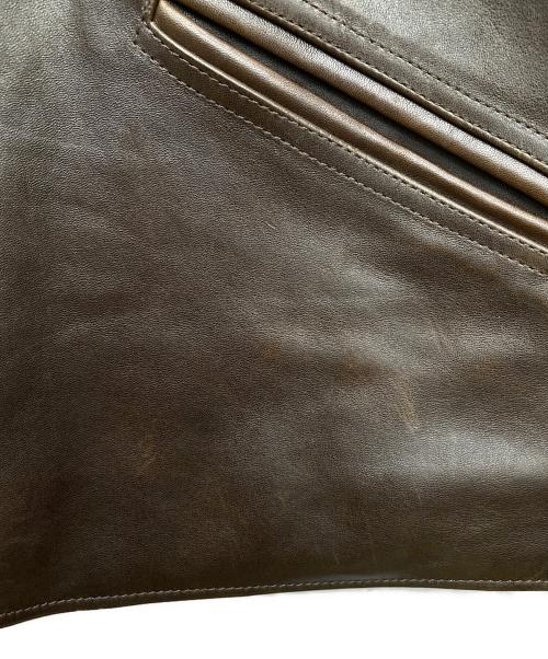 ATLAST & CO（アットラスト）ATLAST & CO (アットラスト) 801 Horsehide Car Coat ブラウン サイズ:42の古着・服飾アイテム