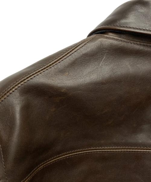 ATLAST & CO（アットラスト）ATLAST & CO (アットラスト) 801 Horsehide Car Coat ブラウン サイズ:42の古着・服飾アイテム