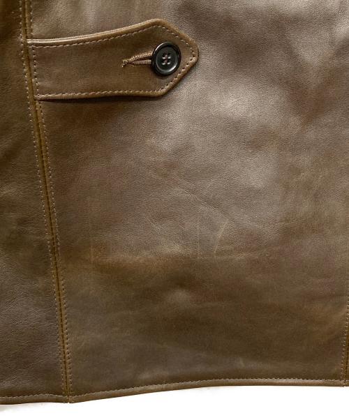 ATLAST & CO（アットラスト）ATLAST & CO (アットラスト) 801 Horsehide Car Coat ブラウン サイズ:42の古着・服飾アイテム