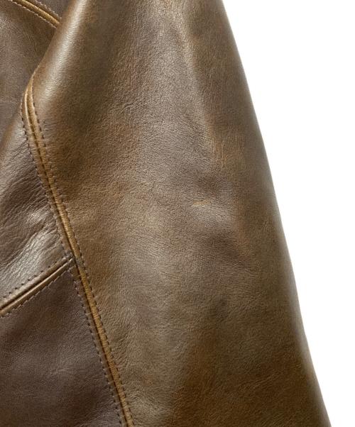ATLAST & CO（アットラスト）ATLAST & CO (アットラスト) 801 Horsehide Car Coat ブラウン サイズ:42の古着・服飾アイテム