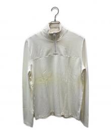 Acne studios（アクネ ストゥディオズ）の古着「ELLINGTON T LOGO/ハーフジップカットソー/1152-343-0213」｜アイボリー