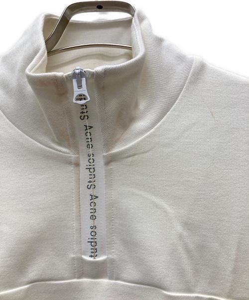 Acne studios（アクネ ストゥディオズ）ACNE STUDIOS (アクネ ストゥディオズ) ELLINGTON T LOGO/ハーフジップカットソー/1152-343-0213 アイボリー サイズ:Ｍの古着・服飾アイテム