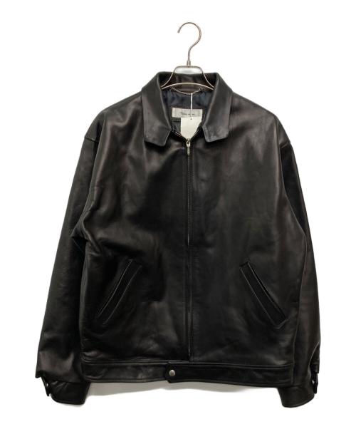 Time is on（タイムイズオン）Time is on (タイムイズオン) ZIAS LEATHER JACKET/T200-L770 ブラック サイズ:3の古着・服飾アイテム