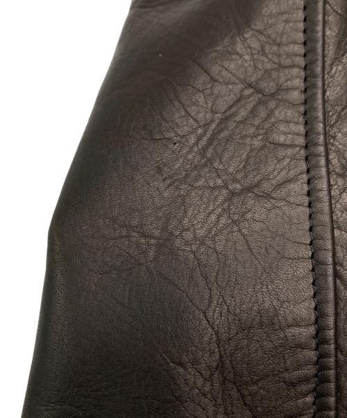 Time is on（タイムイズオン）Time is on (タイムイズオン) ZIAS LEATHER JACKET/T200-L770 ブラック サイズ:3の古着・服飾アイテム