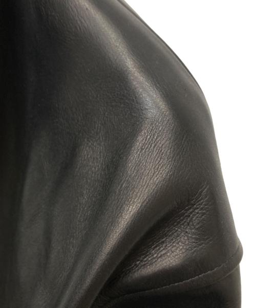 Time is on（タイムイズオン）Time is on (タイムイズオン) ZIAS LEATHER JACKET/T200-L770 ブラック サイズ:3の古着・服飾アイテム