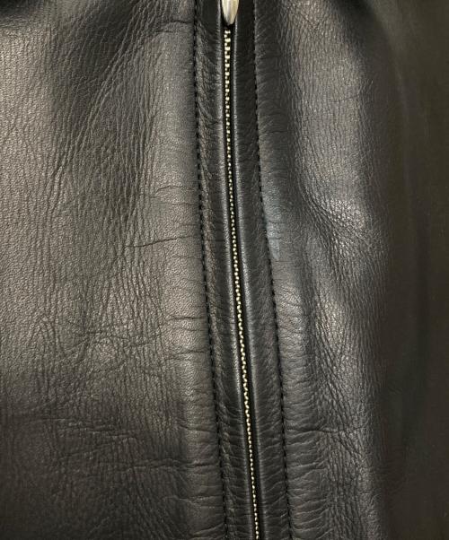 Time is on（タイムイズオン）Time is on (タイムイズオン) ZIAS LEATHER JACKET/T200-L770 ブラック サイズ:3の古着・服飾アイテム