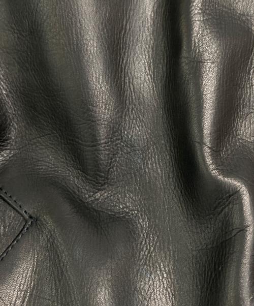 Time is on（タイムイズオン）Time is on (タイムイズオン) ZIAS LEATHER JACKET/T200-L770 ブラック サイズ:3の古着・服飾アイテム