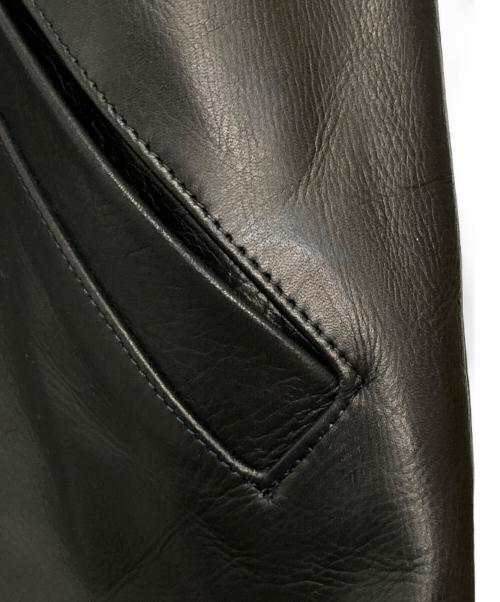 Time is on（タイムイズオン）Time is on (タイムイズオン) ZIAS LEATHER JACKET/T200-L770 ブラック サイズ:3の古着・服飾アイテム