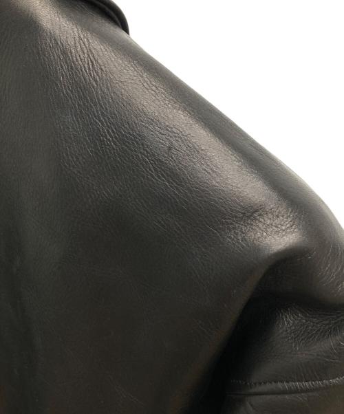Time is on（タイムイズオン）Time is on (タイムイズオン) ZIAS LEATHER JACKET/T200-L770 ブラック サイズ:3の古着・服飾アイテム