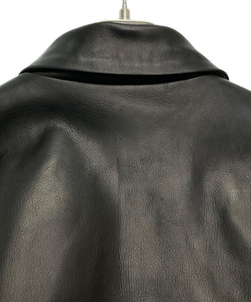 Time is on（タイムイズオン）Time is on (タイムイズオン) ZIAS LEATHER JACKET/T200-L770 ブラック サイズ:3の古着・服飾アイテム