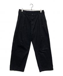 ANCELLM（アンセルム）の古着「PAINT CHINO TROUSERS/ANC-PT54」｜ブラック