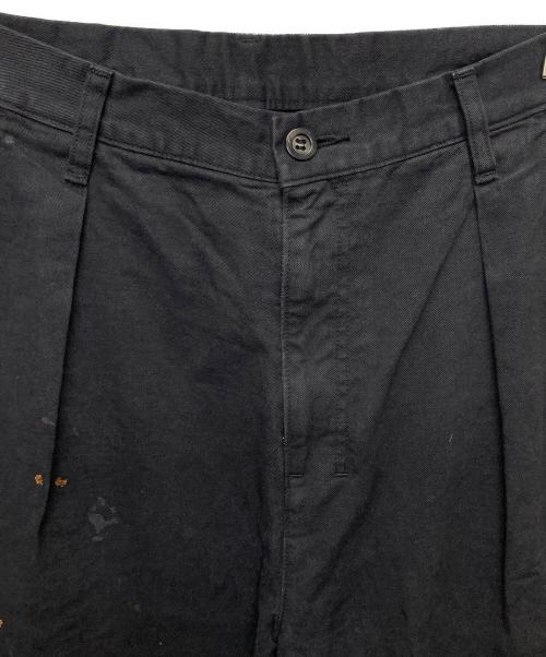 ANCELLM（アンセルム）ANCELLM (アンセルム) PAINT CHINO TROUSERS/ANC-PT54 ブラック サイズ:３の古着・服飾アイテム