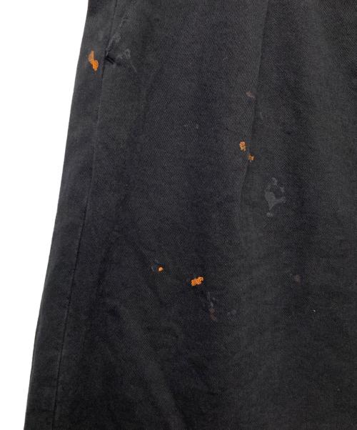 ANCELLM（アンセルム）ANCELLM (アンセルム) PAINT CHINO TROUSERS/ANC-PT54 ブラック サイズ:３の古着・服飾アイテム