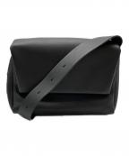 JIL SANDERジルサンダー）の古着「FOLDED MESSANGER SM」｜ブラック