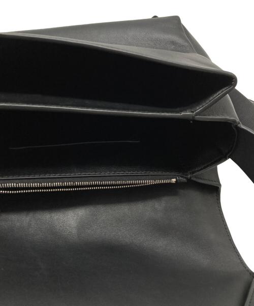 JIL SANDER（ジルサンダー）JIL SANDER (ジルサンダー) FOLDED MESSANGER SM ブラックの古着・服飾アイテム