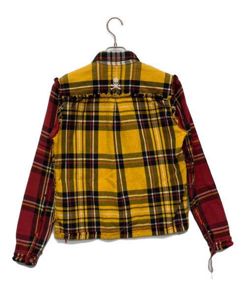 Mastermind JAPAN（マスターマインド ジャパン）Mastermind JAPAN (マスターマインド ジャパン) リバーシブルシャツジャケット/MN-SH4-80 レッド×イエロー サイズ:Ｓの古着・服飾アイテム