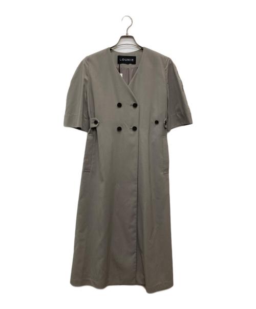 LOUNIE（ルーニー）LOUNIE (ルーニー) ノーカラーロングワンピース グレー サイズ:38 未使用品の古着・服飾アイテム