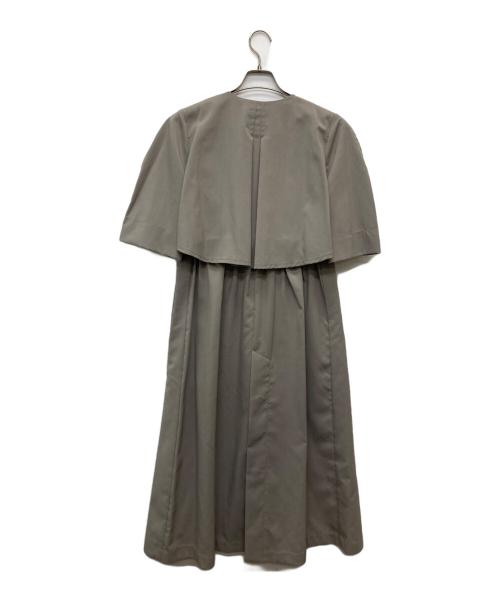 LOUNIE（ルーニー）LOUNIE (ルーニー) ノーカラーロングワンピース グレー サイズ:38 未使用品の古着・服飾アイテム