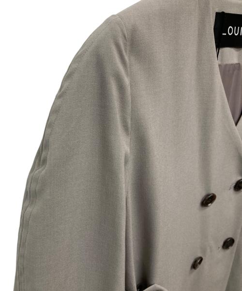 LOUNIE（ルーニー）LOUNIE (ルーニー) ノーカラーロングワンピース グレー サイズ:38 未使用品の古着・服飾アイテム