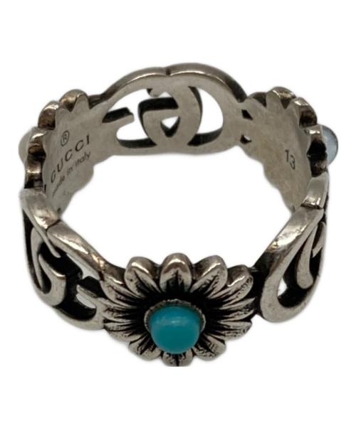 GUCCI（グッチ）GUCCI (グッチ) マザーオブパールリング シルバー サイズ:13の古着・服飾アイテム