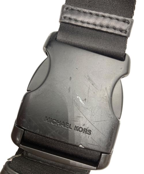 MICHAEL KORS（マイケルコース）MICHAEL KORS (マイケルコース) Logo Tech Nylon Belt Bag ブラックの古着・服飾アイテム