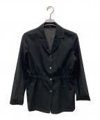 theoryセオリー）の古着「Lightweight Wool Cinched Waist Jacket」｜ブラック