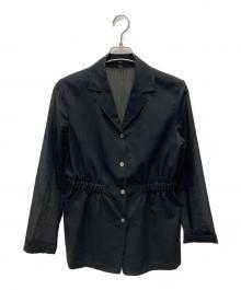 theory（セオリー）の古着「Lightweight Wool Cinched Waist Jacket」｜ブラック