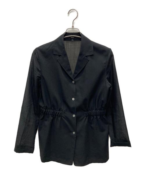 theory（セオリー）theory (セオリー) Lightweight Wool Cinched Waist Jacket ブラック サイズ:4の古着・服飾アイテム