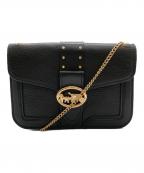 COACHコーチ）の古着「GEORGIE CROSSBODY WITH RIVETS/6925」｜ブラック