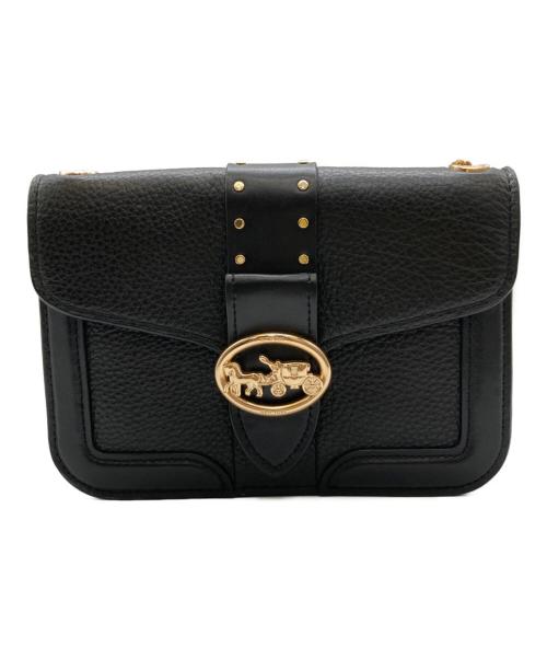 COACH（コーチ）COACH (コーチ) GEORGIE CROSSBODY WITH RIVETS/6925 ブラックの古着・服飾アイテム