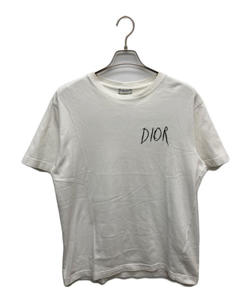 Dior（ディオール）DIOR (ディオール) ロゴ刺繍Tシャツ/943J602E0554 ホワイト サイズ:Ｌの古着・服飾アイテム