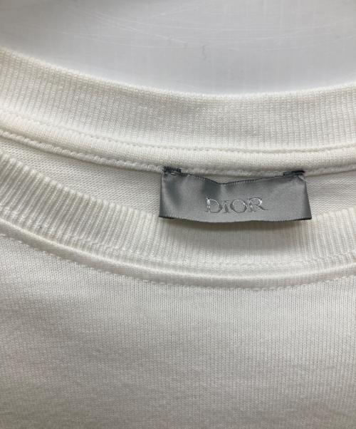 Dior（ディオール）DIOR (ディオール) ロゴ刺繍Tシャツ/943J602E0554 ホワイト サイズ:Ｌの古着・服飾アイテム