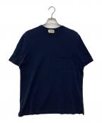 HERMESエルメス）の古着「鹿の子ポケットTシャツ」｜ネイビー