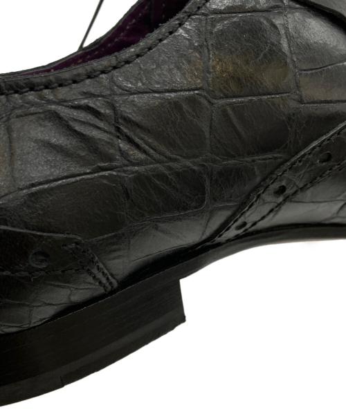 ETRO（エトロ）ETRO (エトロ) クロコレザーシューズ ブラック サイズ:40の古着・服飾アイテム
