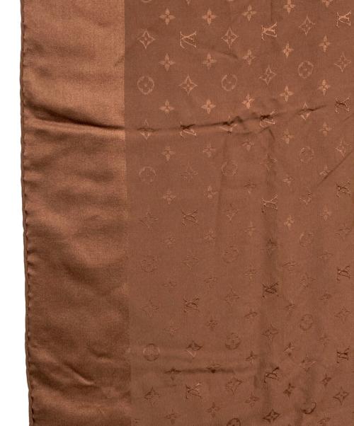 LOUIS VUITTON（ルイ ヴィトン）LOUIS VUITTON (ルイ ヴィトン) モノグラムシルクスカーフ ブラウンの古着・服飾アイテム