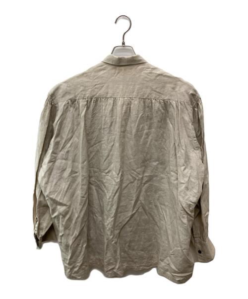 NEMETH（ネメス）Nemeth (ネメス) ロープ柄リネンシャツ ベージュ サイズ:Lの古着・服飾アイテム