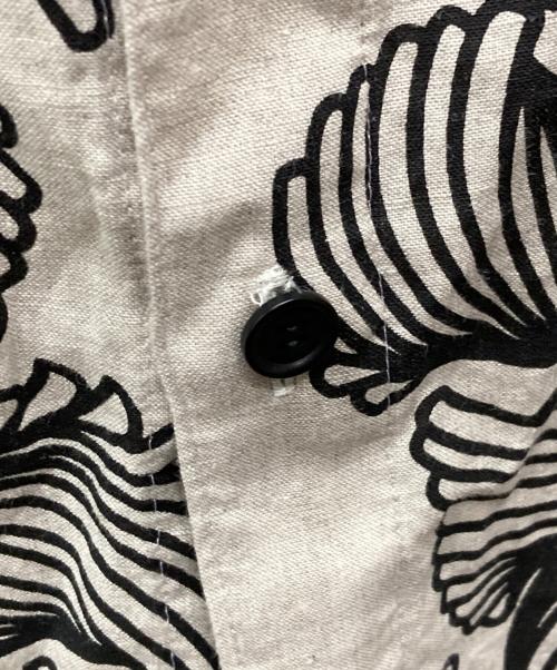 NEMETH（ネメス）Nemeth (ネメス) ロープ柄リネンシャツ ベージュ サイズ:Lの古着・服飾アイテム