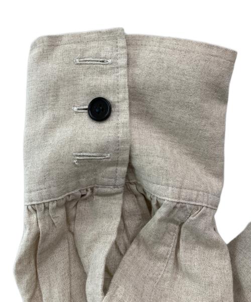 NEMETH（ネメス）Nemeth (ネメス) ロープ柄リネンシャツ ベージュ サイズ:Lの古着・服飾アイテム