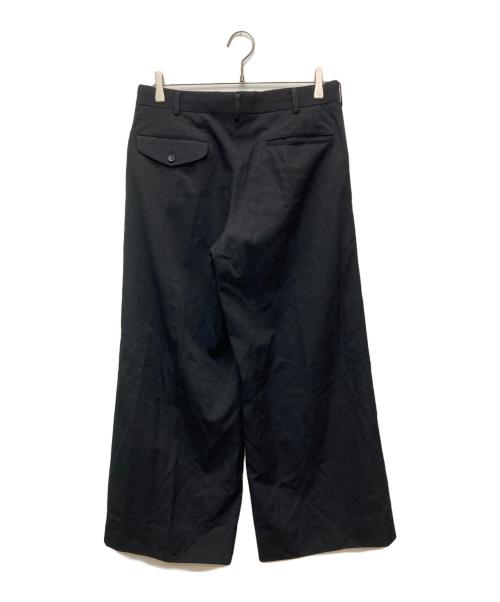 COMME des GARCONS HOMME PLUS（コムデギャルソンオムプリュス）COMME des GARCONS HOMME PLUS (コムデギャルソンオムプリュス) ウールギャバワイドスラックス/PR-P034 ブラック サイズ:Ｓの古着・服飾アイテム