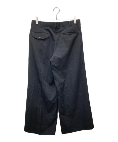 COMME des GARCONS HOMME PLUS（コムデギャルソンオムプリュス）COMME des GARCONS HOMME PLUS (コムデギャルソンオムプリュス) ウールギャバワイドスラックス/PR-P034 ブラック サイズ:Ｓの古着・服飾アイテム