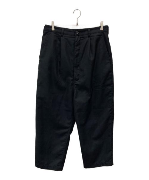 COMME des GARCONS HOMME（コムデギャルソン オム）COMME des GARCONS HOMME (コムデギャルソン オム) ウールサージタックスラックス/HB-P039 ブラック サイズ:Ｌの古着・服飾アイテム