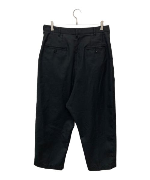 COMME des GARCONS HOMME（コムデギャルソン オム）COMME des GARCONS HOMME (コムデギャルソン オム) ウールサージタックスラックス/HB-P039 ブラック サイズ:Ｌの古着・服飾アイテム