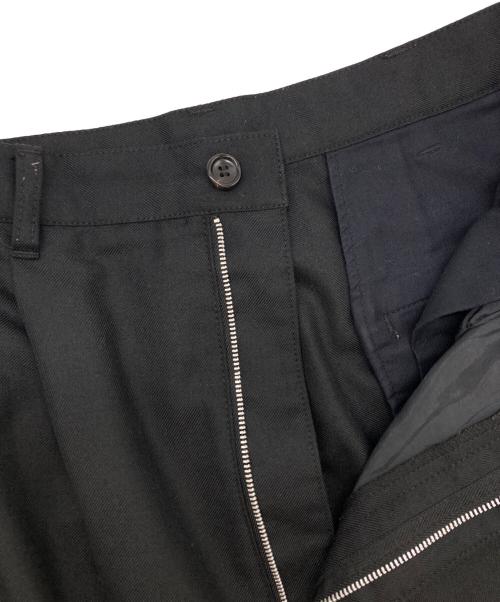 COMME des GARCONS HOMME（コムデギャルソン オム）COMME des GARCONS HOMME (コムデギャルソン オム) ウールサージタックスラックス/HB-P039 ブラック サイズ:Ｌの古着・服飾アイテム