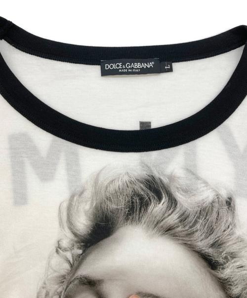 DOLCE & GABBANA（ドルチェ＆ガッバーナ）DOLCE & GABBANA (ドルチェ＆ガッバーナ) プリントTシャツ ホワイト サイズ:Ｌの古着・服飾アイテム