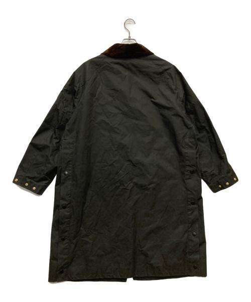 Barbour（バブアー）Barbour (バブアー) MARKAWARE (マーカウェア) EDIFICE (エディフィス) 別注BURGHLEY/オイルドコート/222MCAS024 カーキ サイズ:３の古着・服飾アイテム