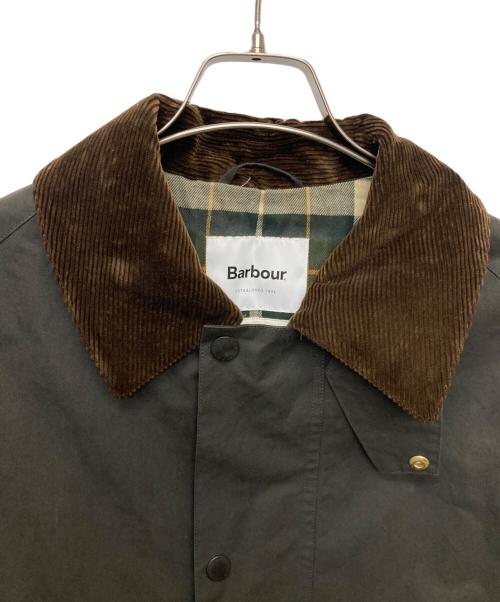 Barbour（バブアー）Barbour (バブアー) MARKAWARE (マーカウェア) EDIFICE (エディフィス) 別注BURGHLEY/オイルドコート/222MCAS024 カーキ サイズ:３の古着・服飾アイテム
