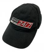 BALENCIAGAバレンシアガ）の古着「BLNCG NEWS 24/7 キャップ」｜ブラック