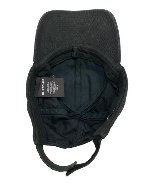 BALENCIAGA（バレンシアガ）BALENCIAGA (バレンシアガ) BLNCG NEWS 24/7 キャップ ブラックの古着・服飾アイテム